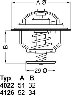 WAHLER 412688 - Termostat, kylvätska xdelar.se