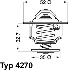 WAHLER 4270.88D - Termostat, kylvätska xdelar.se