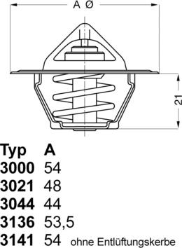 WAHLER 3141.87D - Termostat, kylvätska xdelar.se