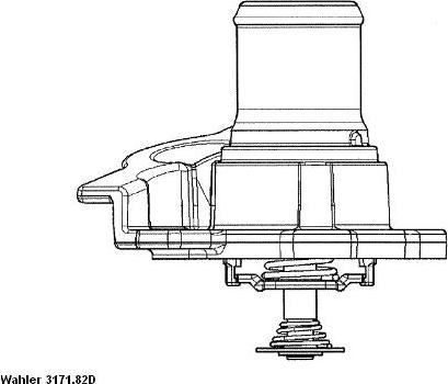 WAHLER 3171.82D - Termostat, kylvätska xdelar.se