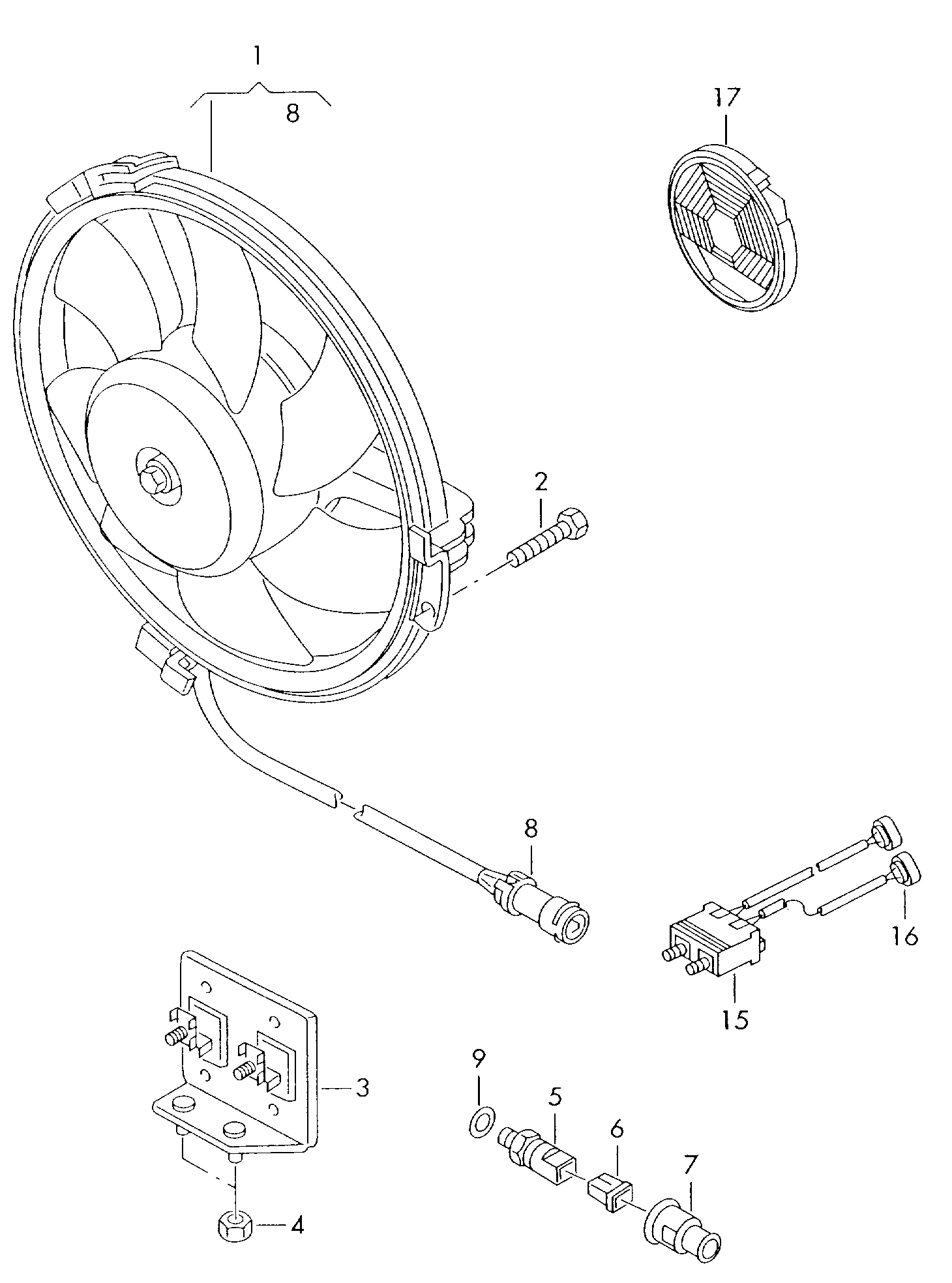 VAG N 043 808 3 - Tätnings, termokontakt xdelar.se