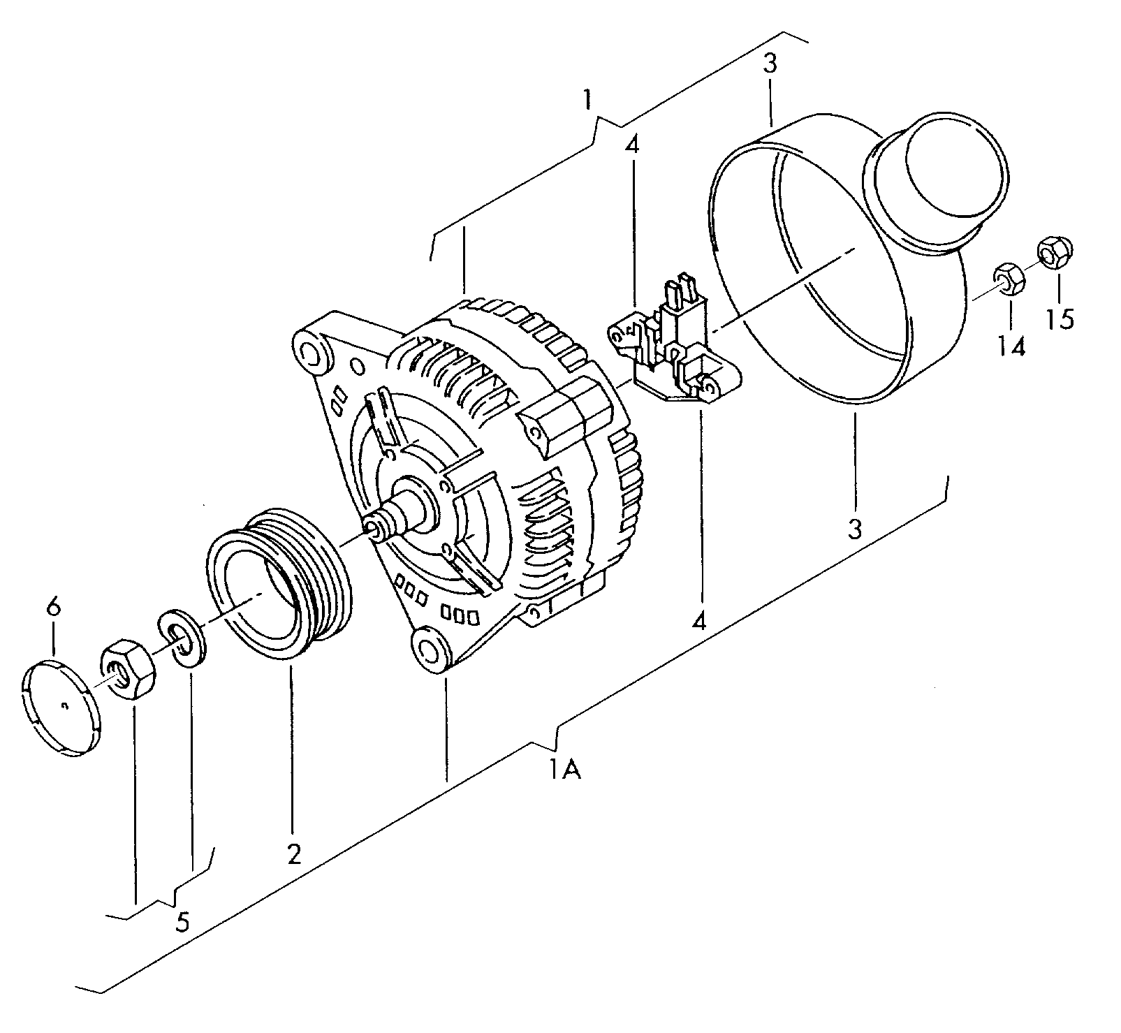 VAG 028 903 025 AX - Generator xdelar.se