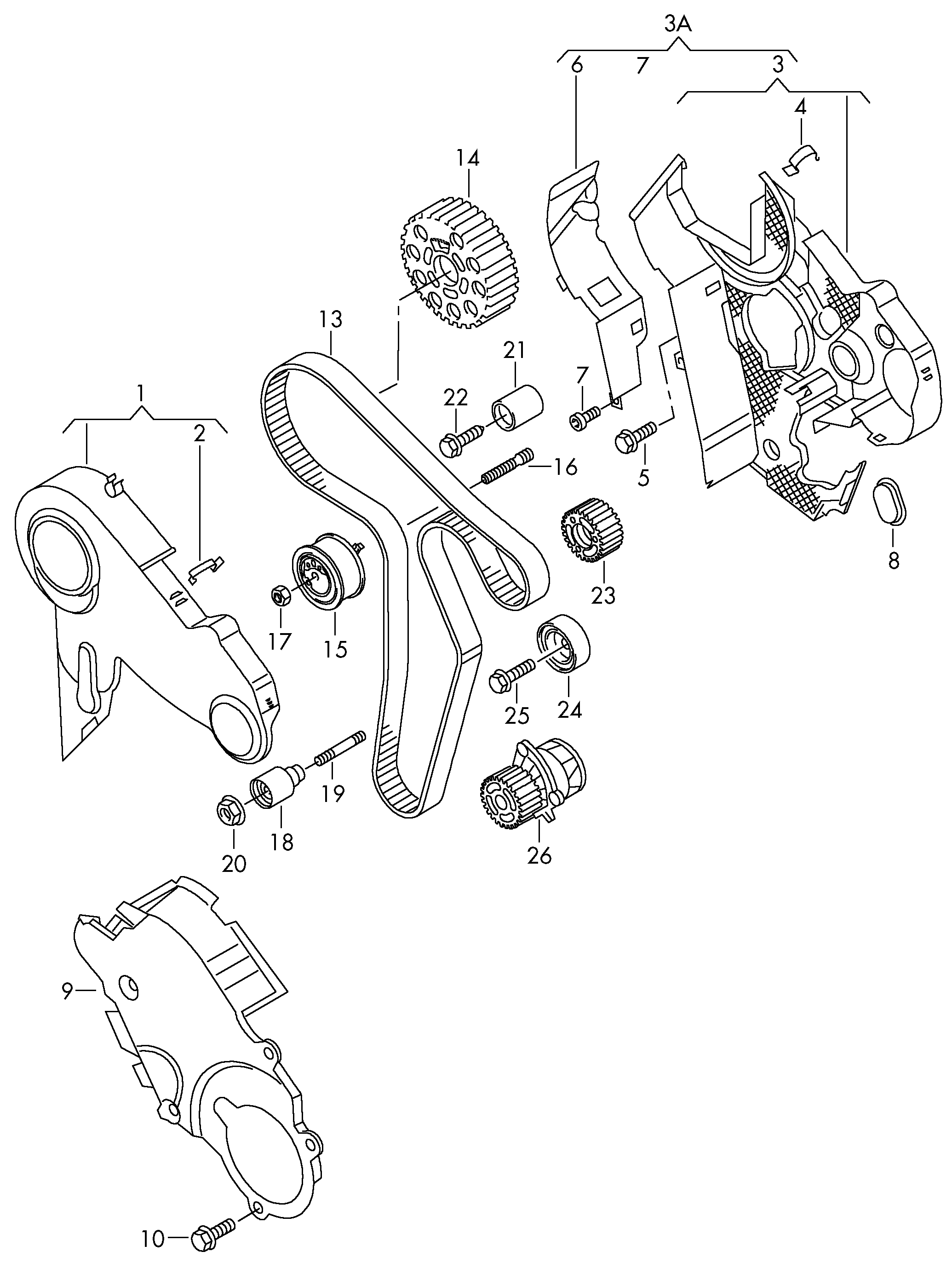 VW 03L 109 119 G - Kuggrem xdelar.se