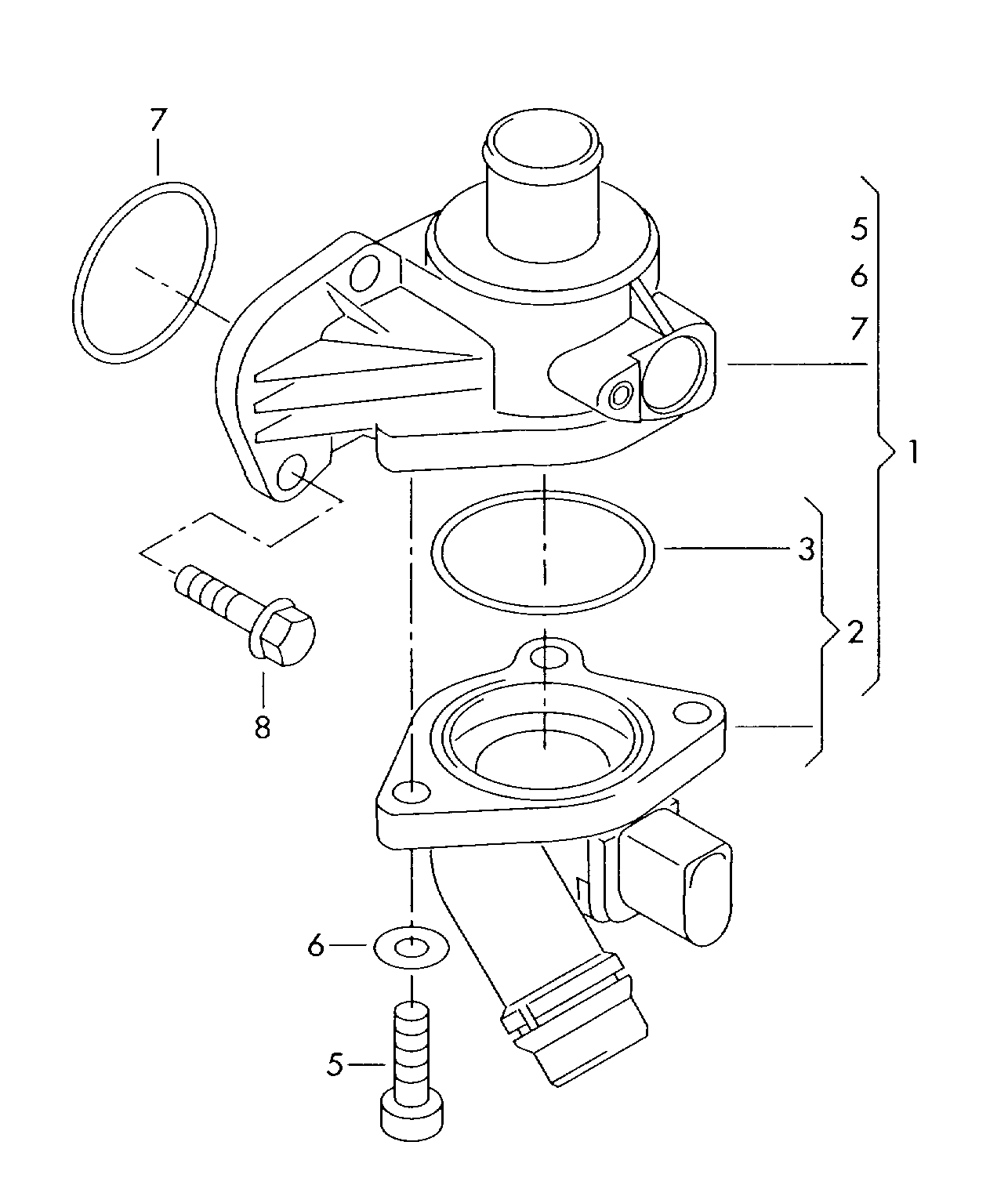 VAG 06B 121 119 B - Packninmg, termostathus xdelar.se