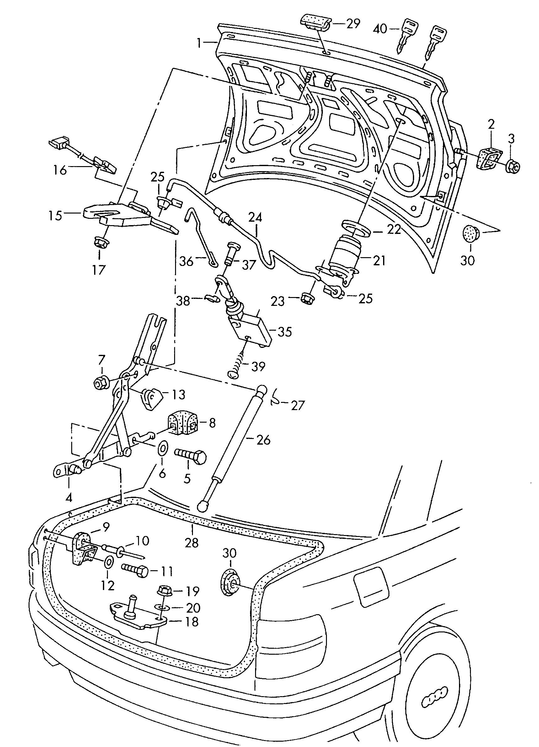 VAG N  90840802 - Fjäderbens-stödlager xdelar.se