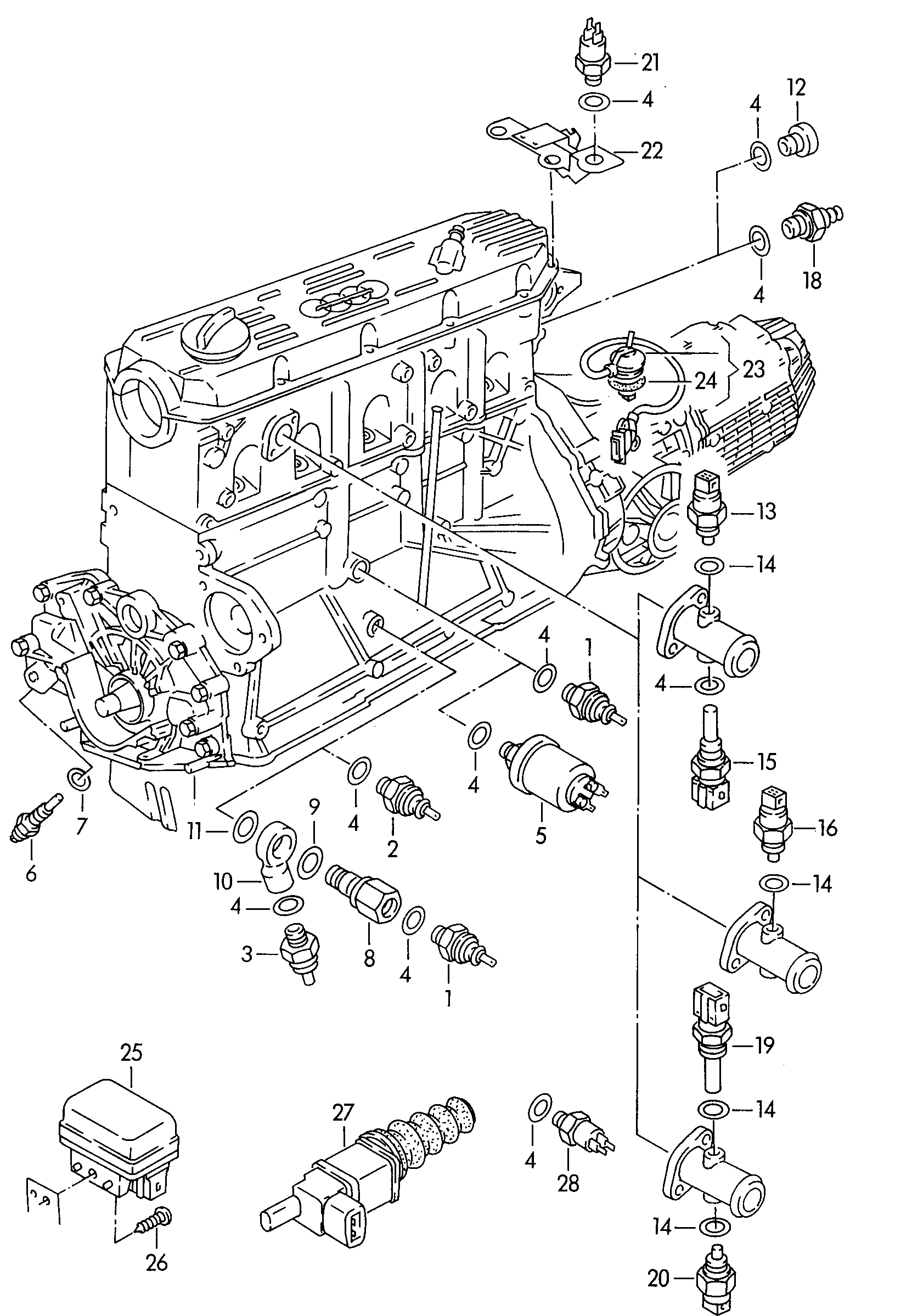 VW N 016 024 3 - Låsskruv, kylvätskeledning xdelar.se