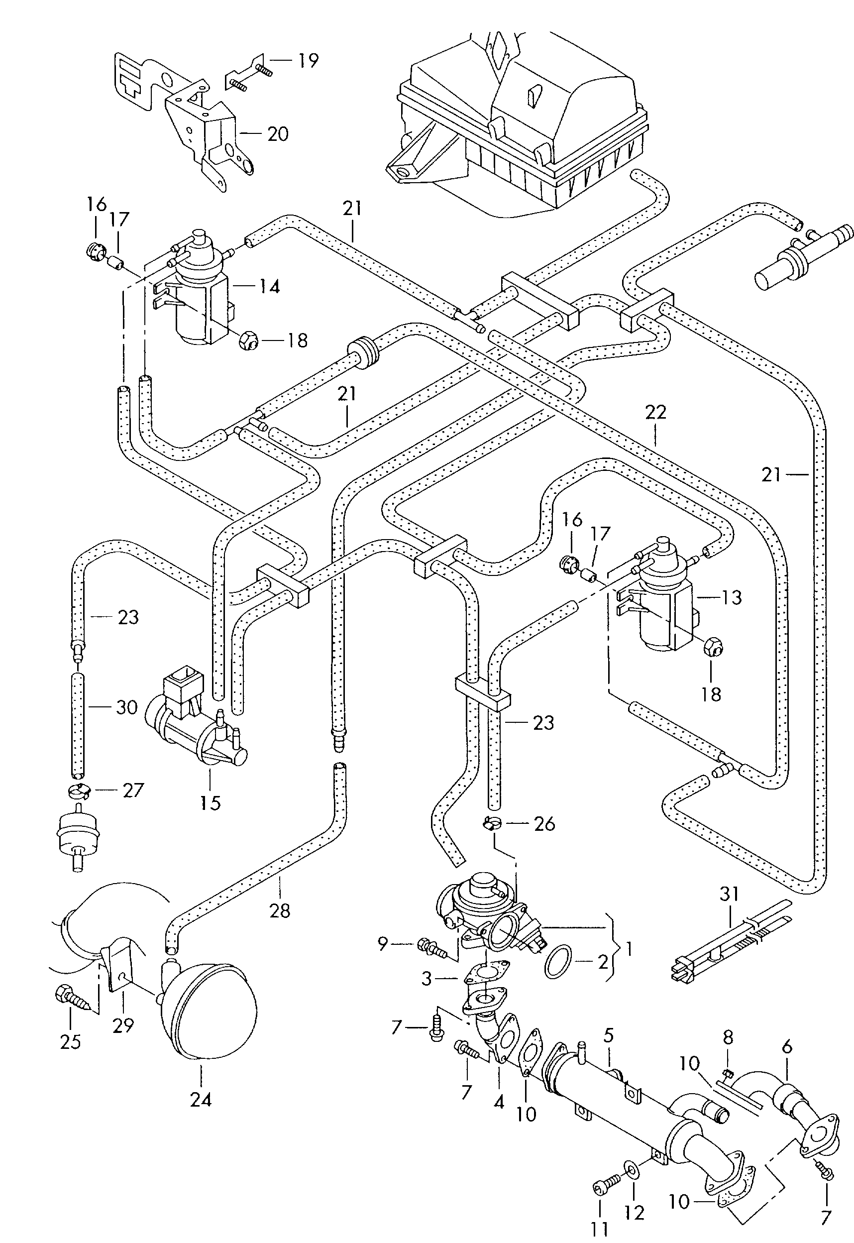 VAG N  90927301 - Packning, Kylvätskefläns xdelar.se