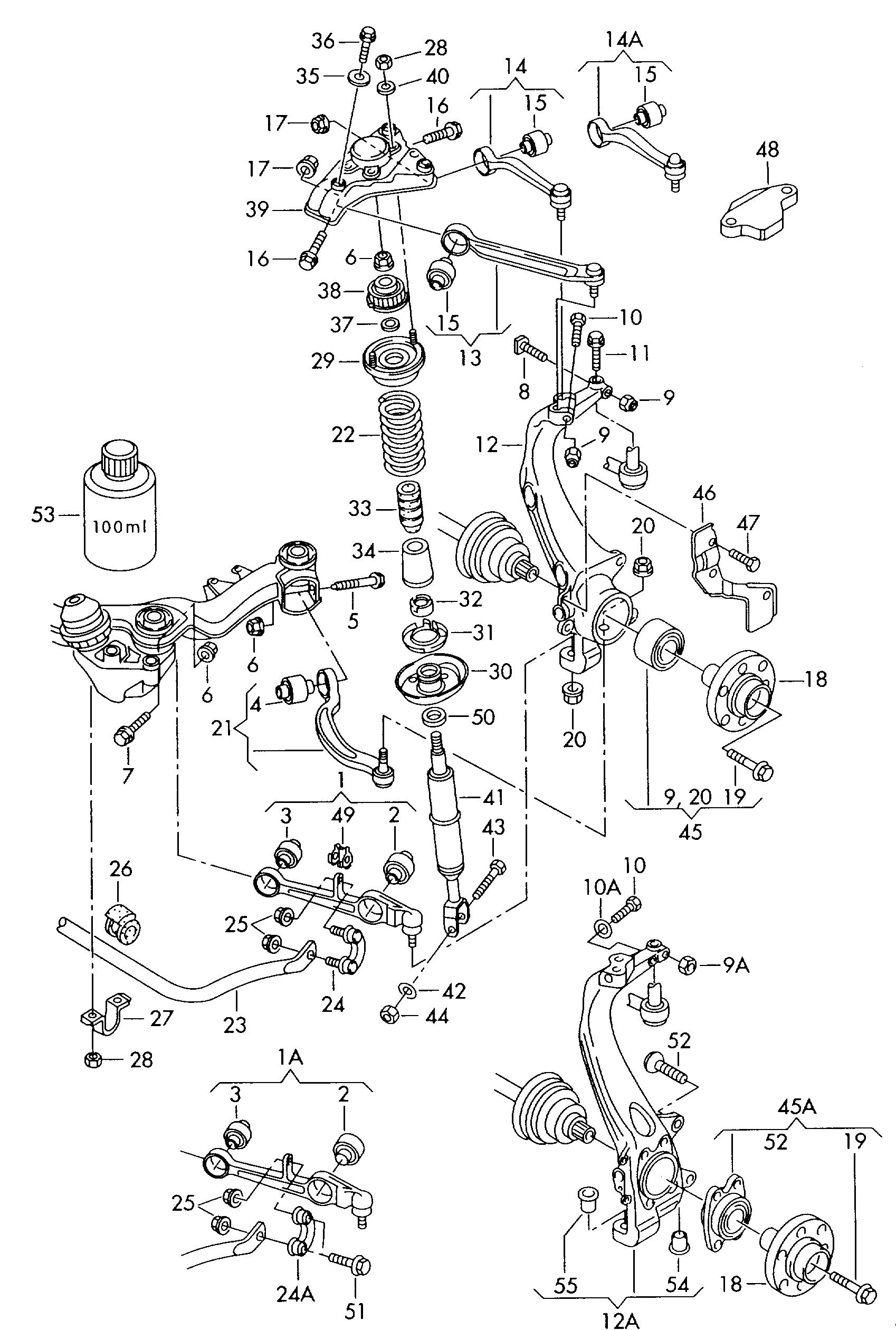 VAG 8D0 413 031 BM - Stötdämpare xdelar.se