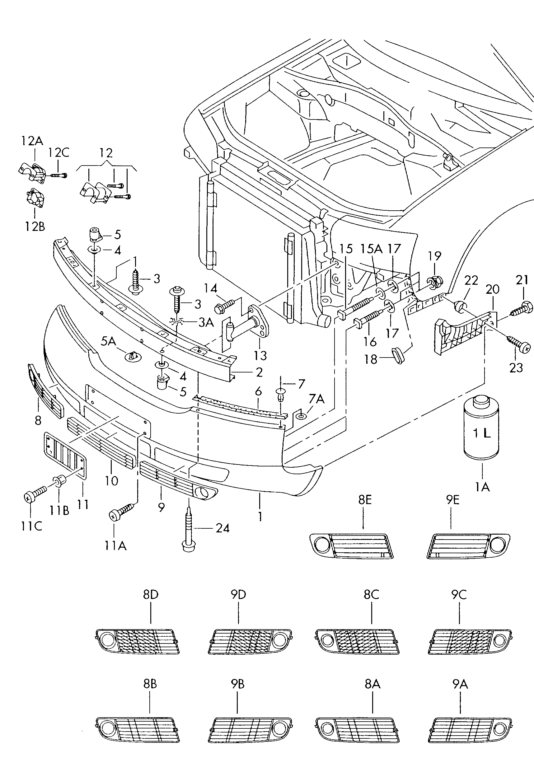 VAG N  90967602 - Dammskyddsats, stötdämpare xdelar.se