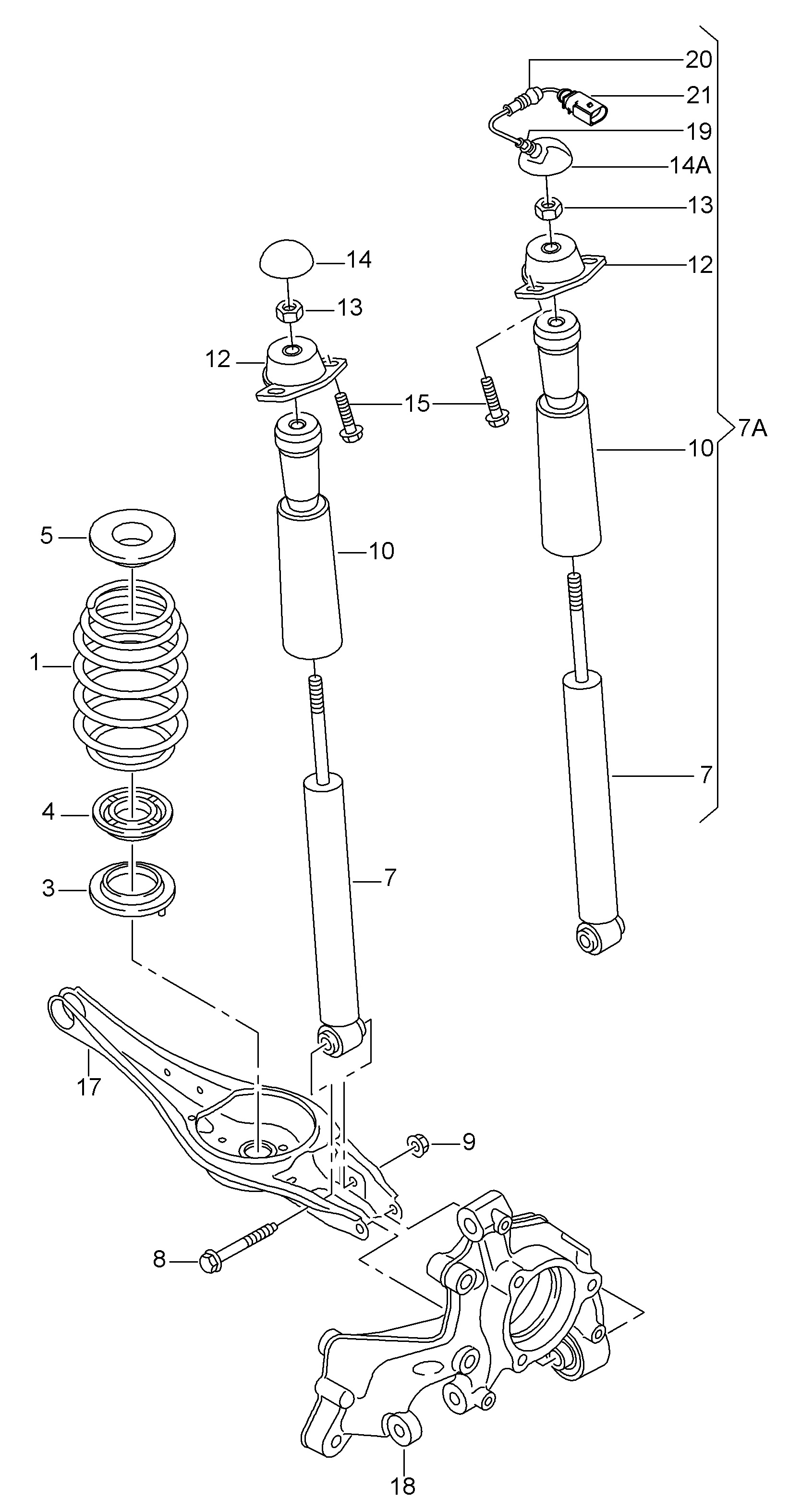 VAG N  10628301 - Inställningsskruv, camber xdelar.se