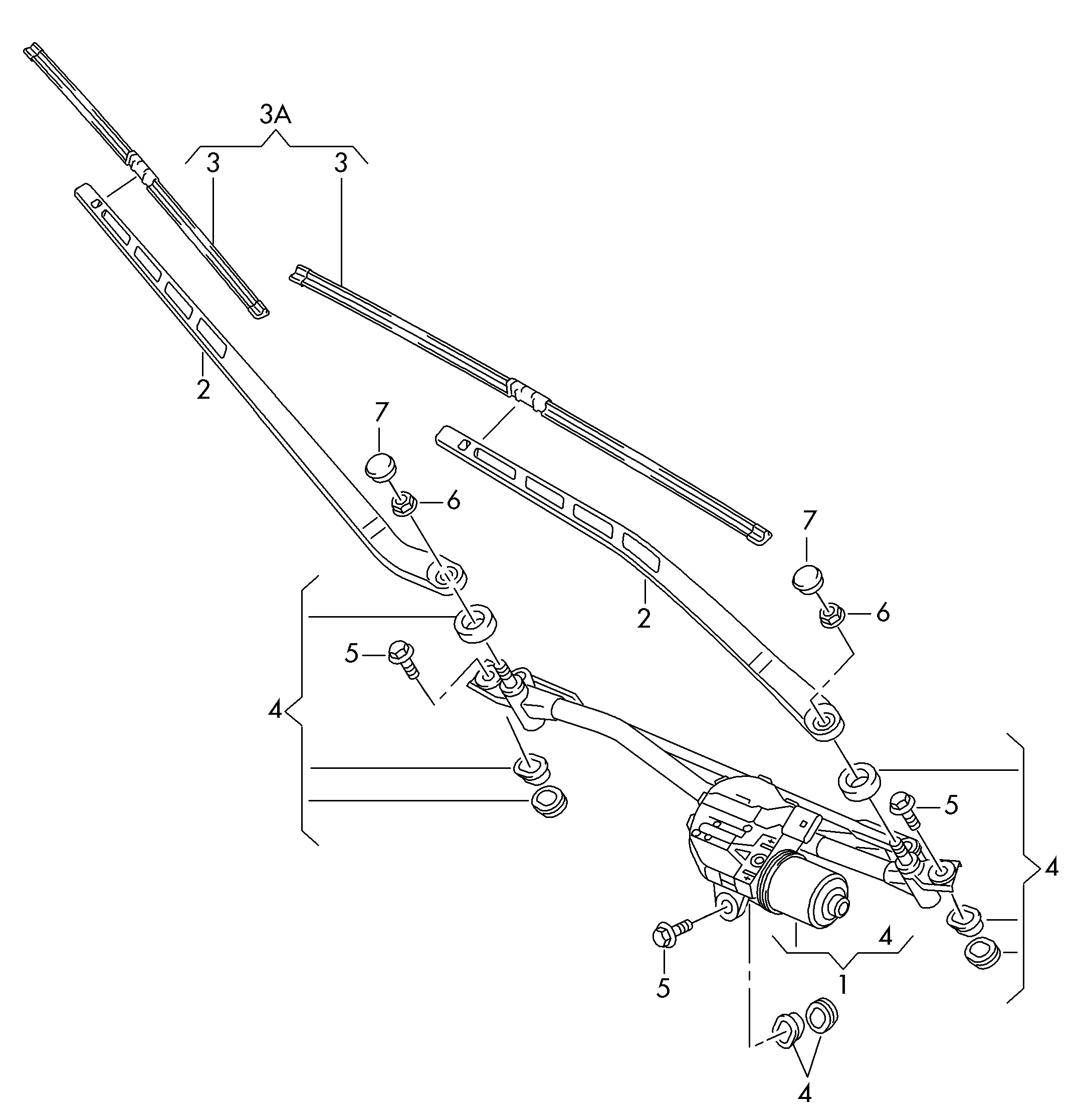 VAG 4H1998002B - Torkarblad xdelar.se