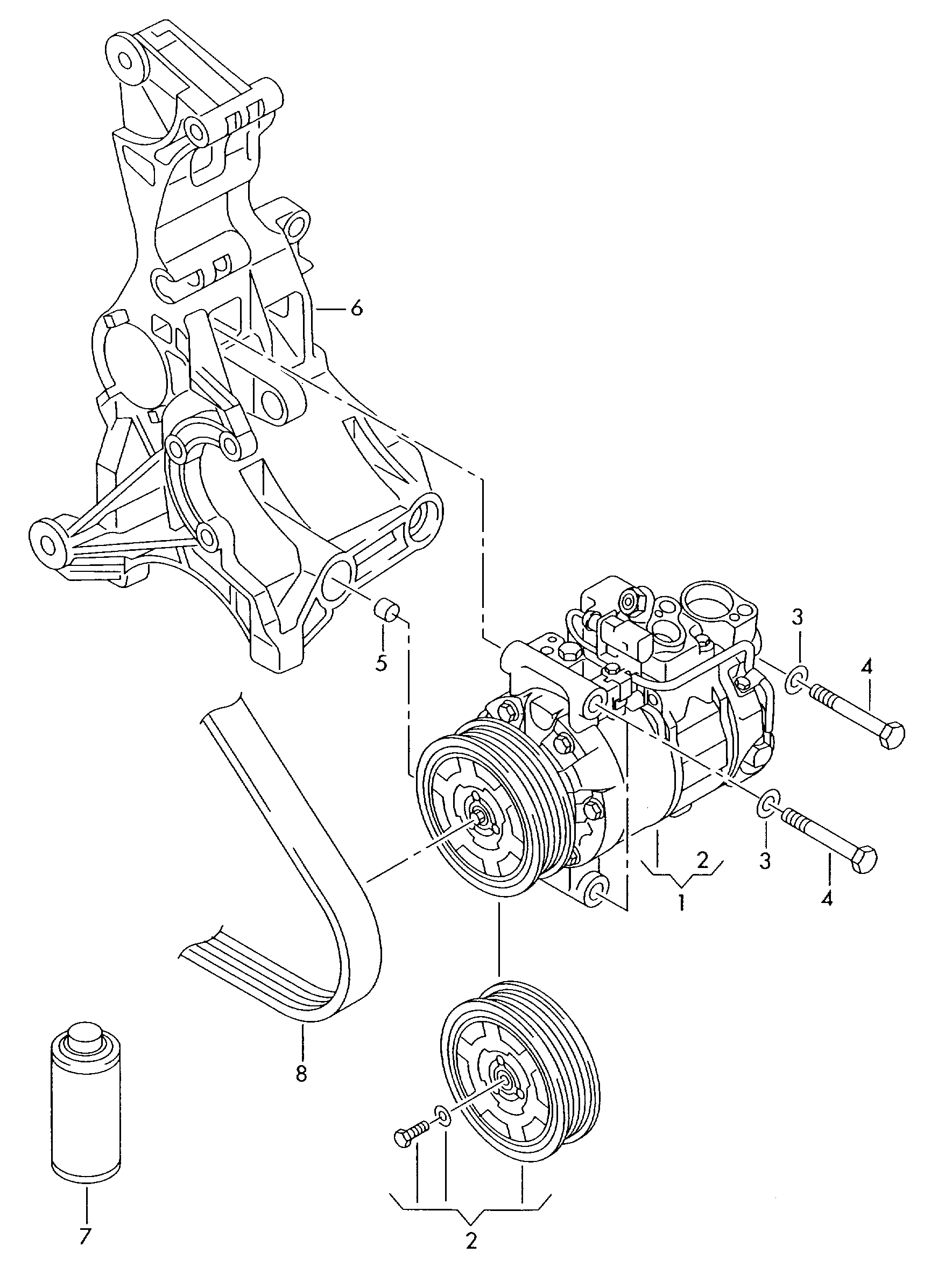 VAG 8K0260805L - Kompressor, klimatanläggning xdelar.se