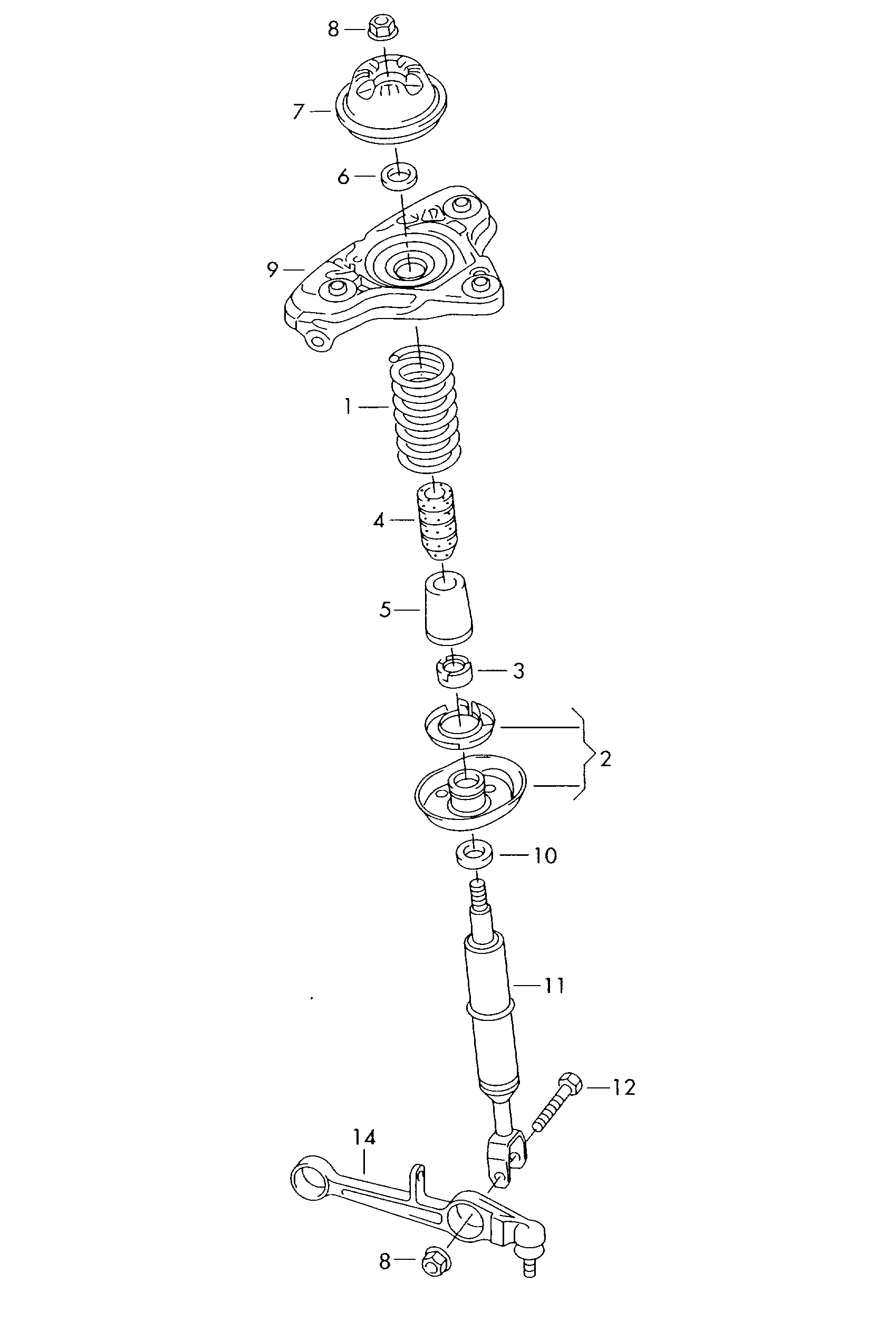 VAG N 105 729 01 - Mont.sats, kr.hämmarstag / stöd xdelar.se