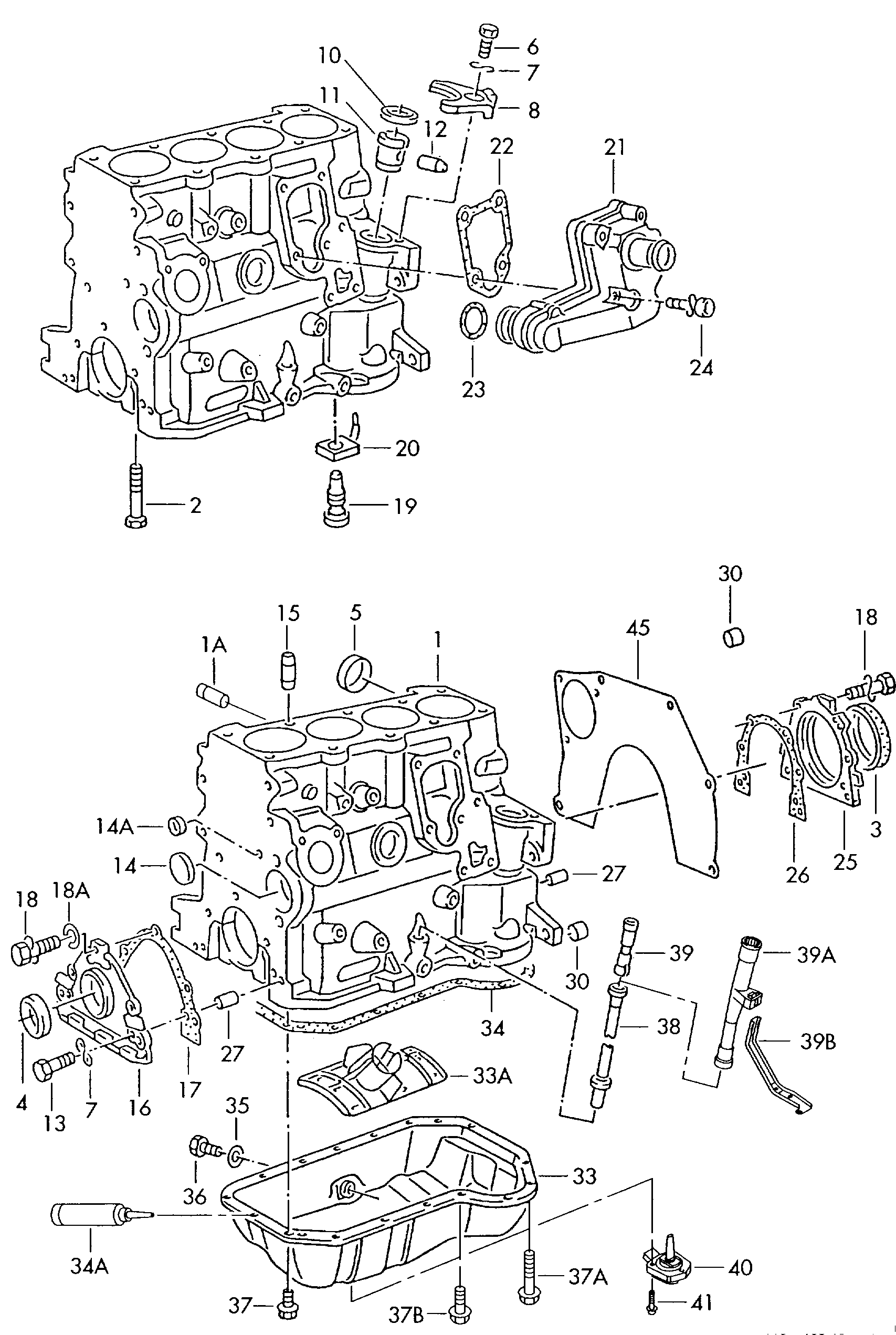 VAG D  176404A2 - Packning, oljetråg xdelar.se