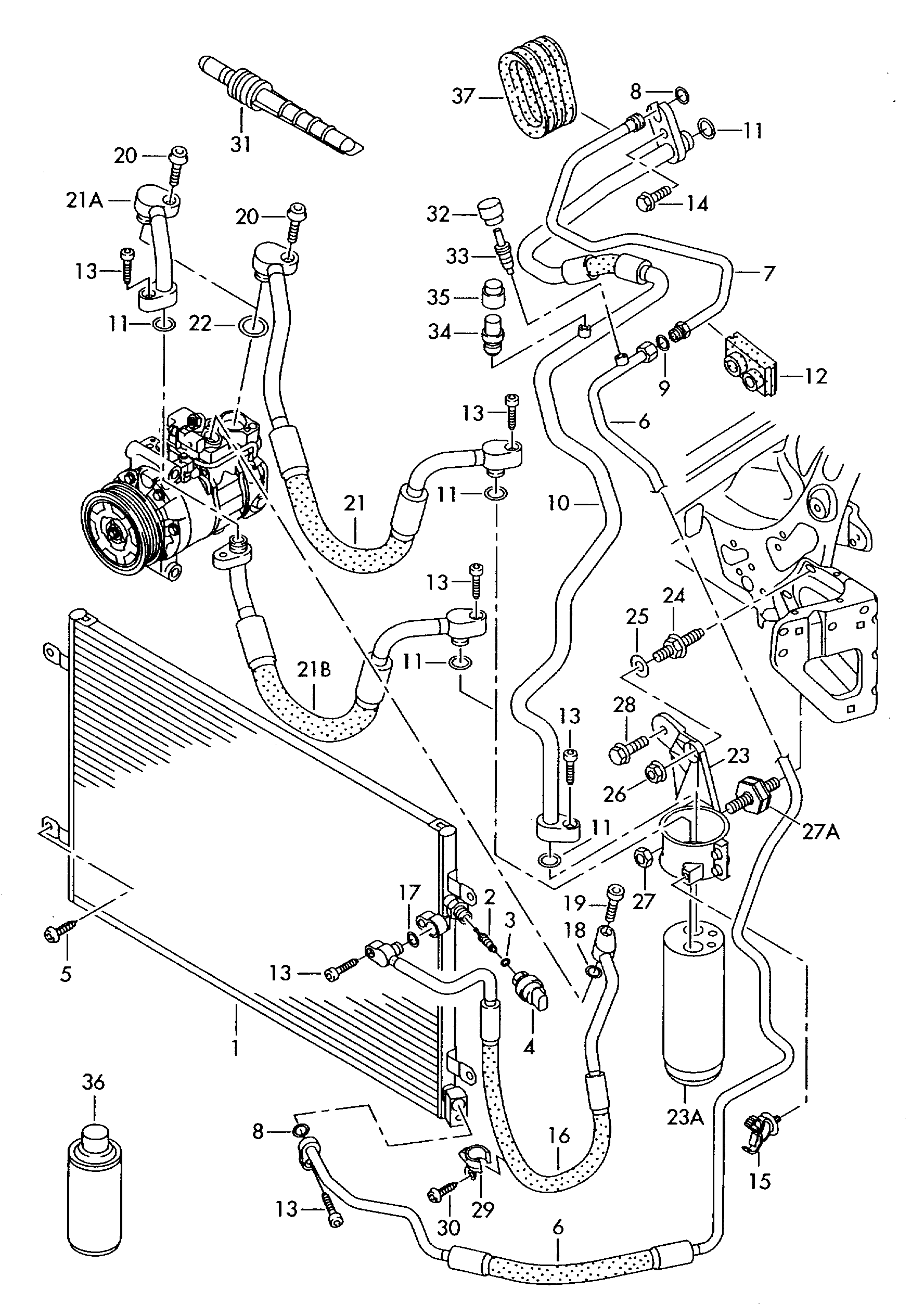 VAG 4F0 260 403 Q - Kondensor, klimatanläggning xdelar.se