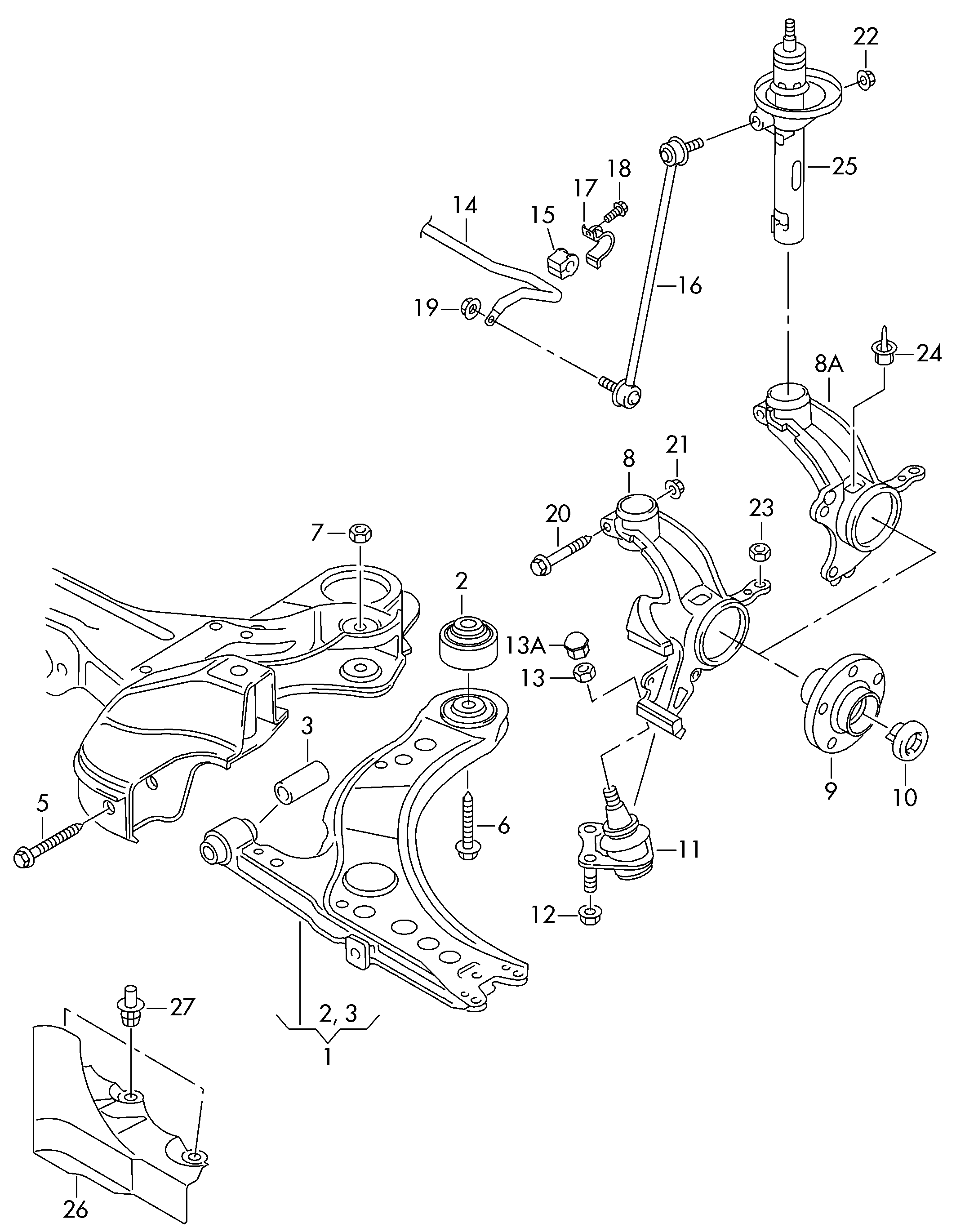 Seat 6R0 407 151 F - Länkarm, hjulupphängning xdelar.se