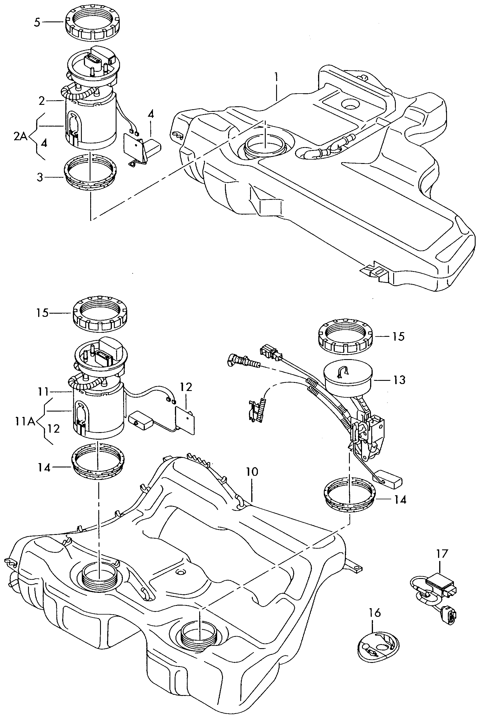 VAG 8E0919133B - Tätning, tankgivare xdelar.se