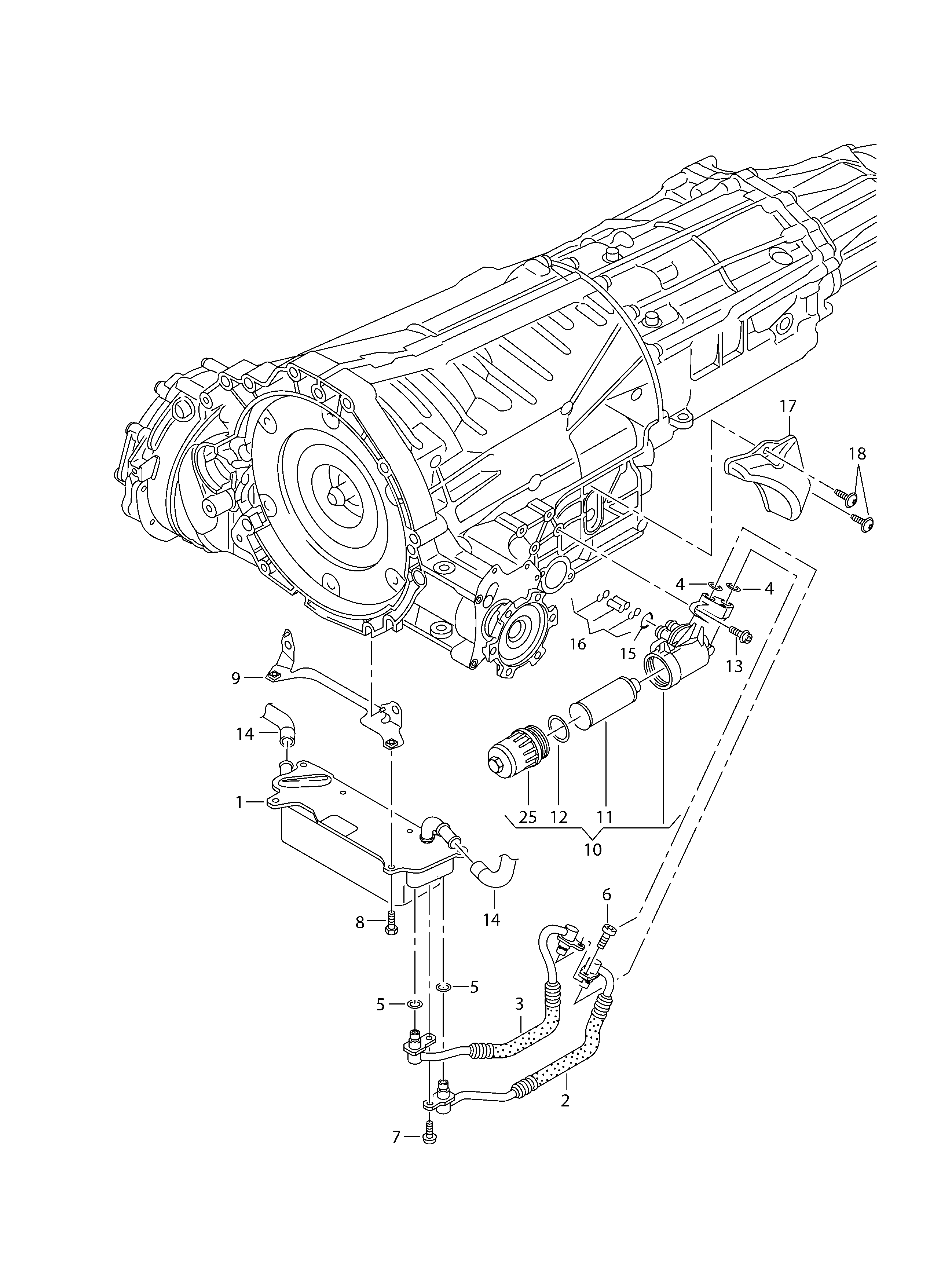 VAG WHT 005 499 A - Hydraulikfilter, automatväxel xdelar.se