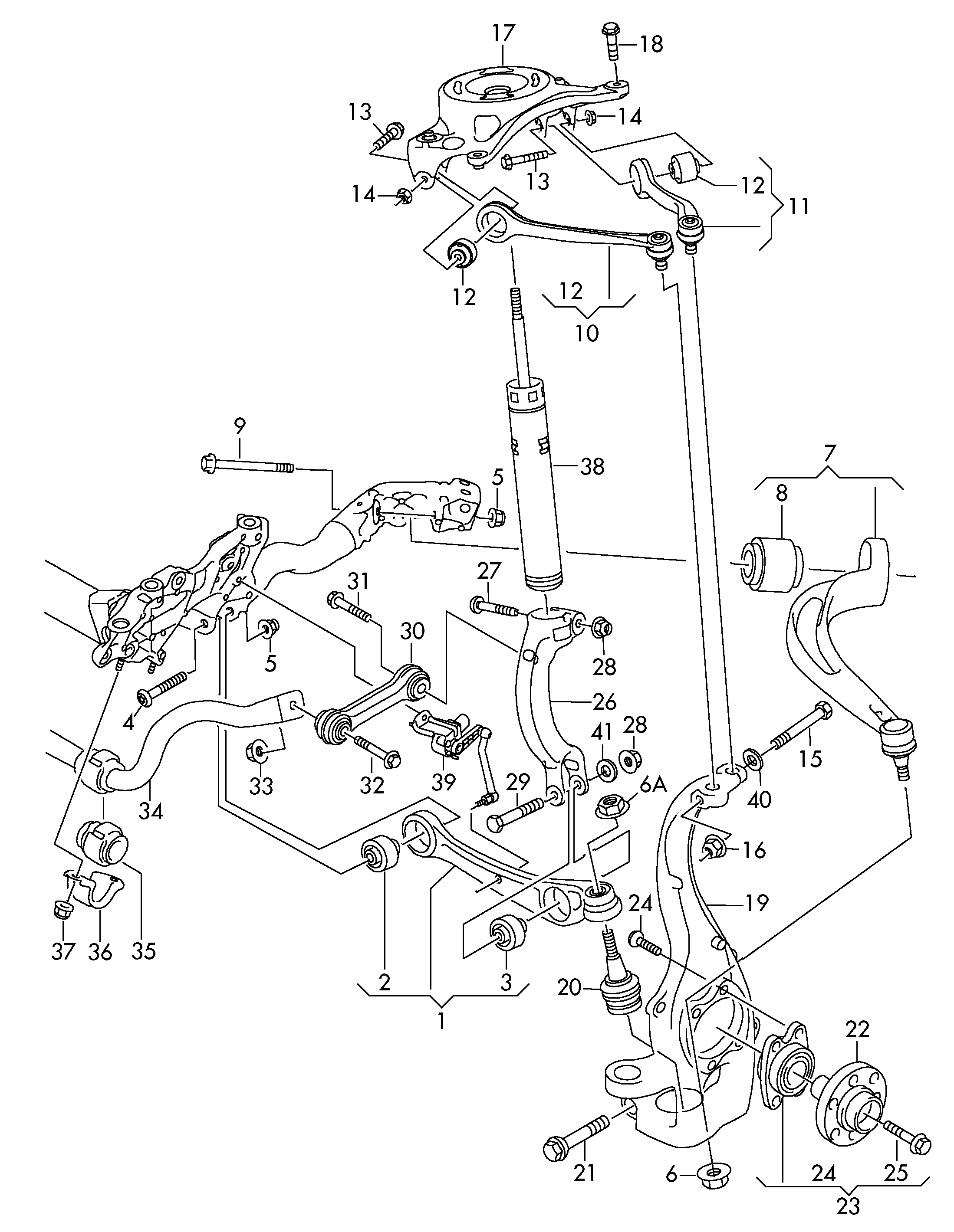 VW N   911 822 01 - Reparationssats, hjulupphängning xdelar.se