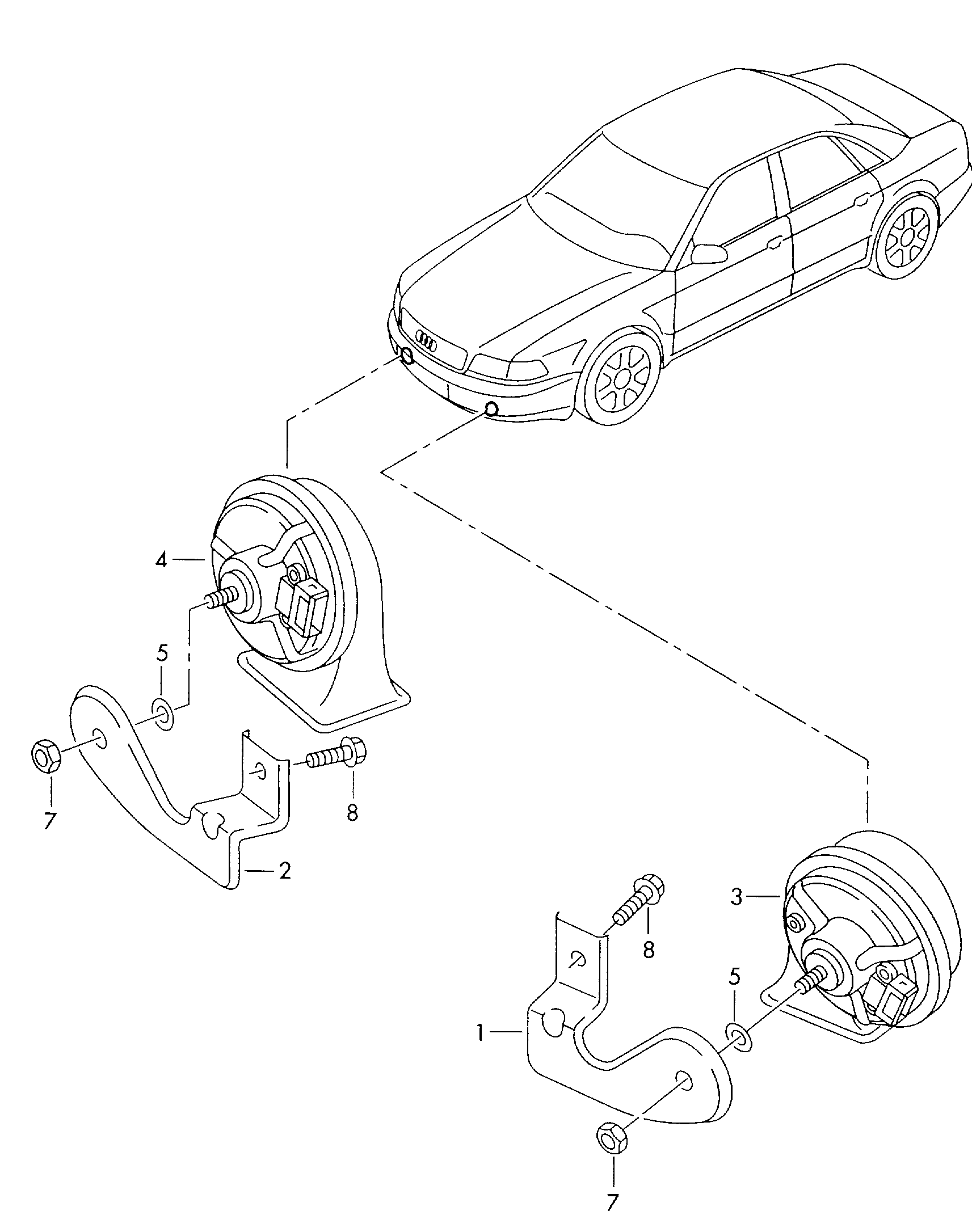 AUDI 4D0 951 221 B - Ljudsignal xdelar.se