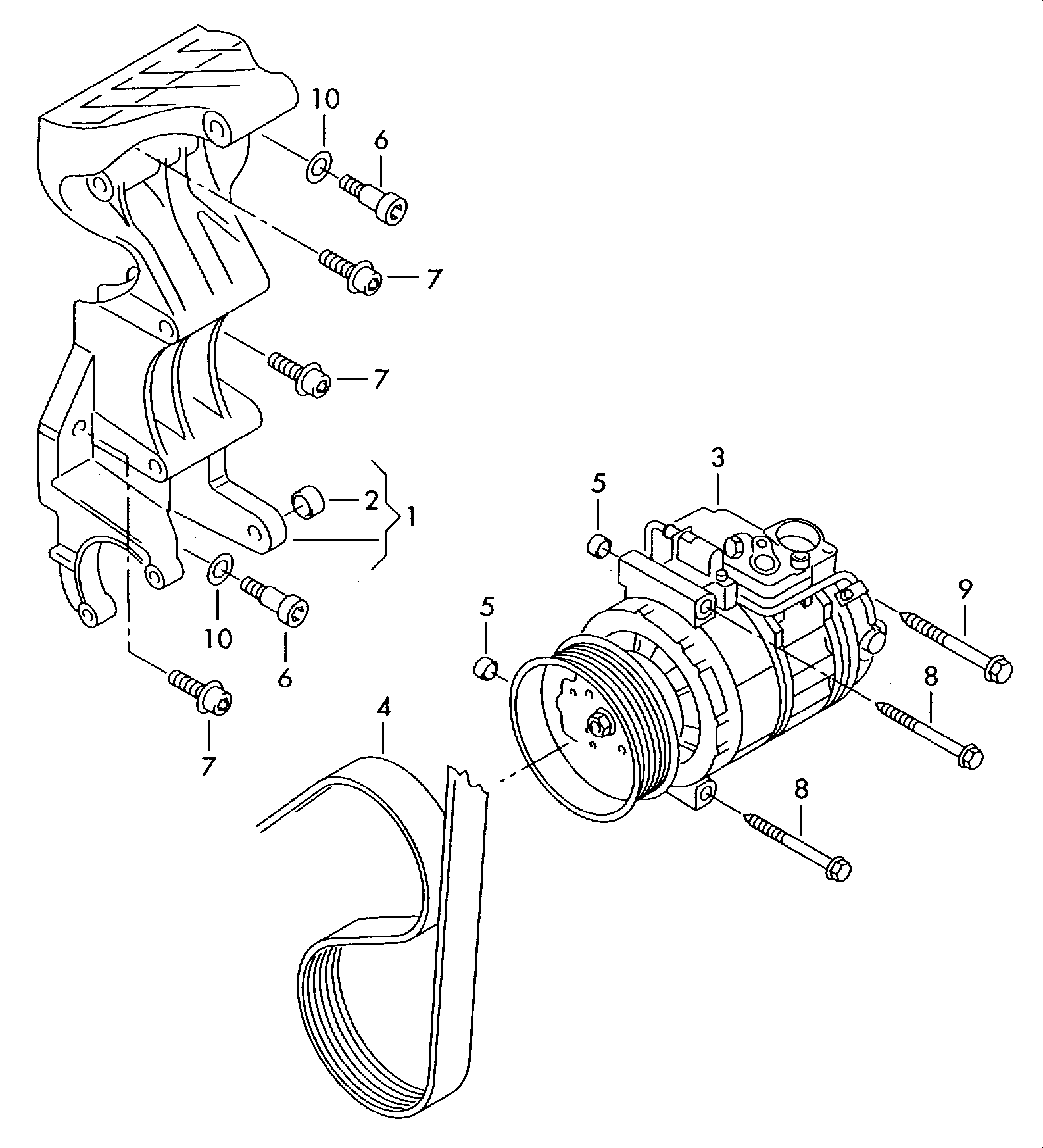 VW 7L6820803P - Spole, magnetkoppling, kompressor xdelar.se