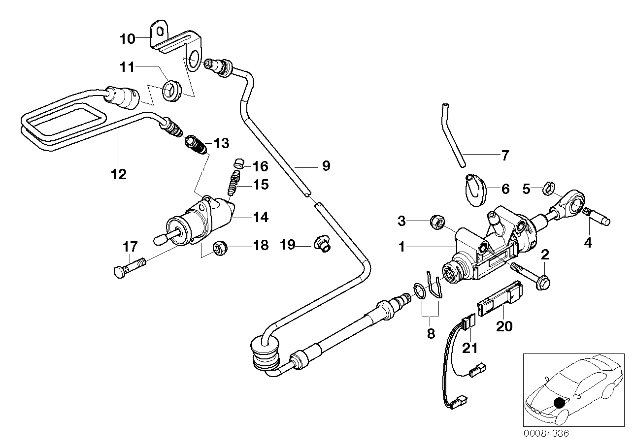 BMW 21521165678 - Kopplingsslang xdelar.se