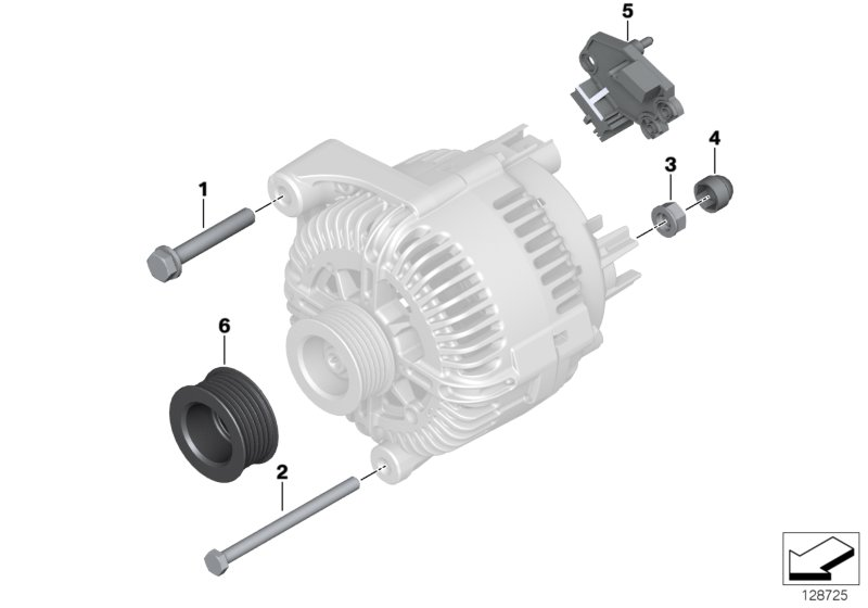 BMW 12 31 7 560 483 - Remskiva, generator xdelar.se