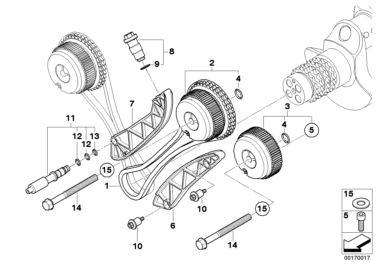 BMW 11 31 7 840 983 - Packning, ventilkåpsskruvar xdelar.se