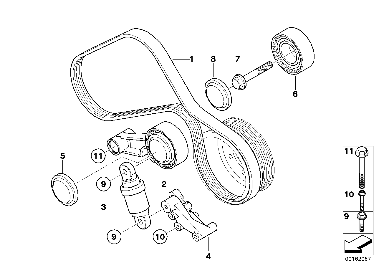 BMW 11 28 7 838 200 - Flerspårsrem xdelar.se