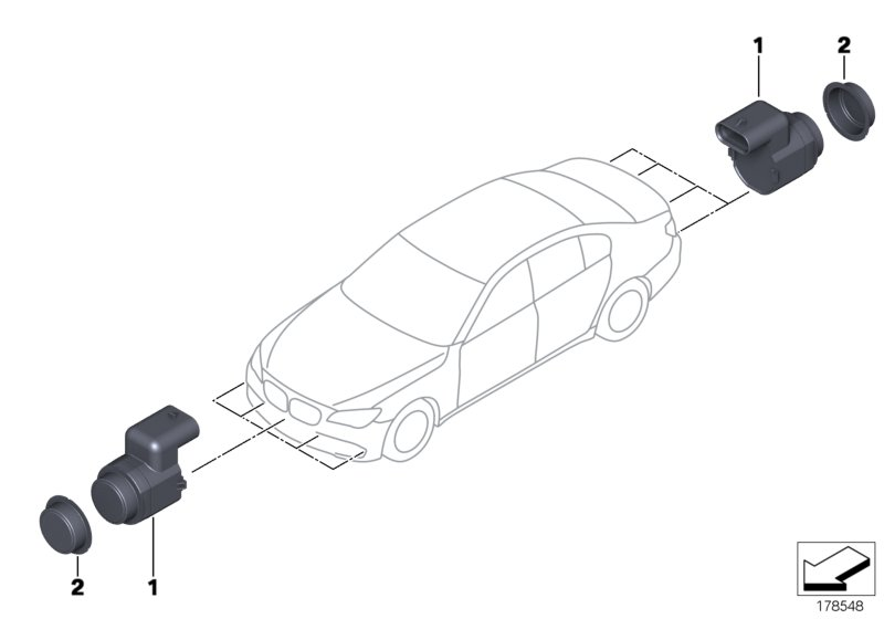 BMW 66 20 8 046 453 - Sensor, parkeringshjälp xdelar.se