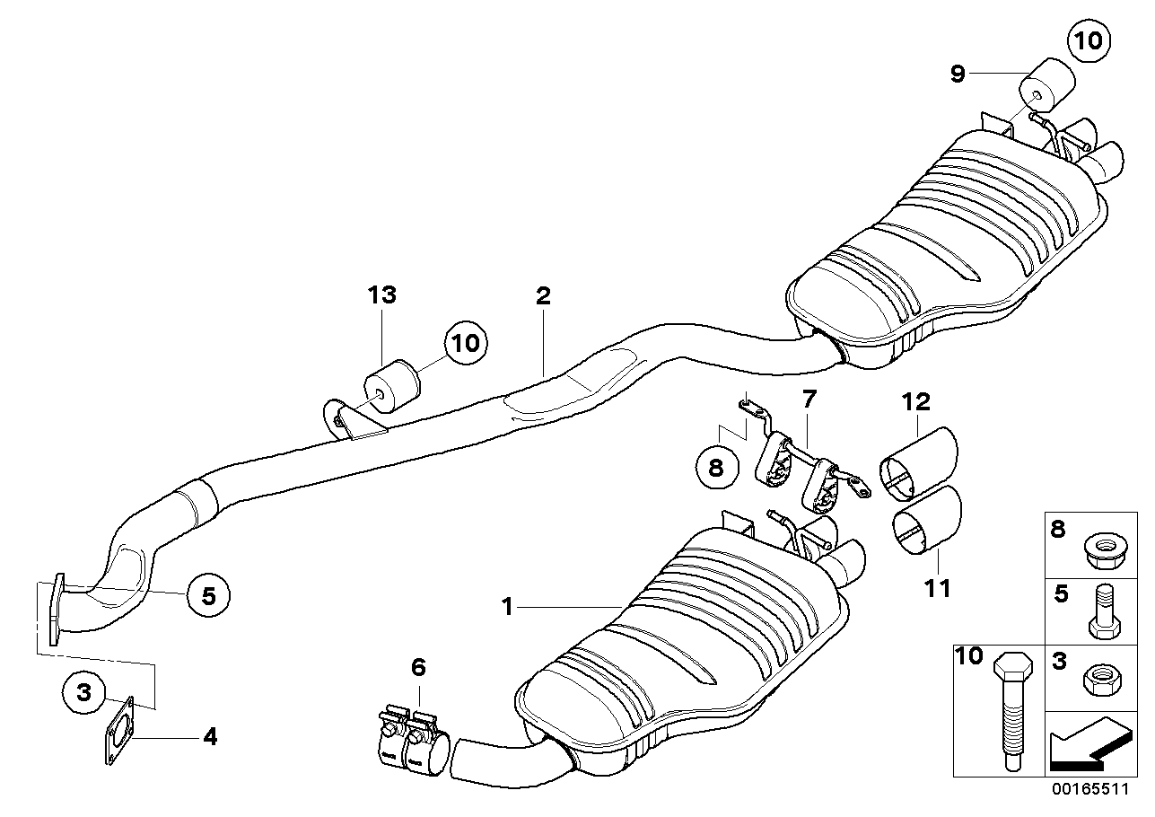 BMW 18303425558 - Baffel, ändrör xdelar.se