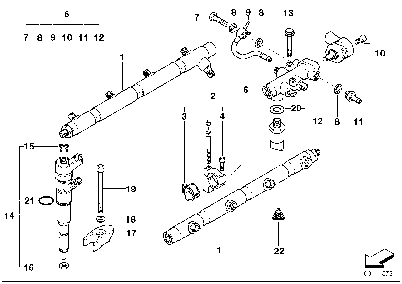 BMW 13 53 2 247 156 - Ringtätning, munstyckssäte xdelar.se