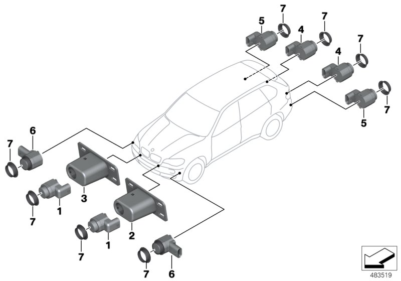 BMW 66 20 9 142 200 - Sensor, parkeringshjälp xdelar.se