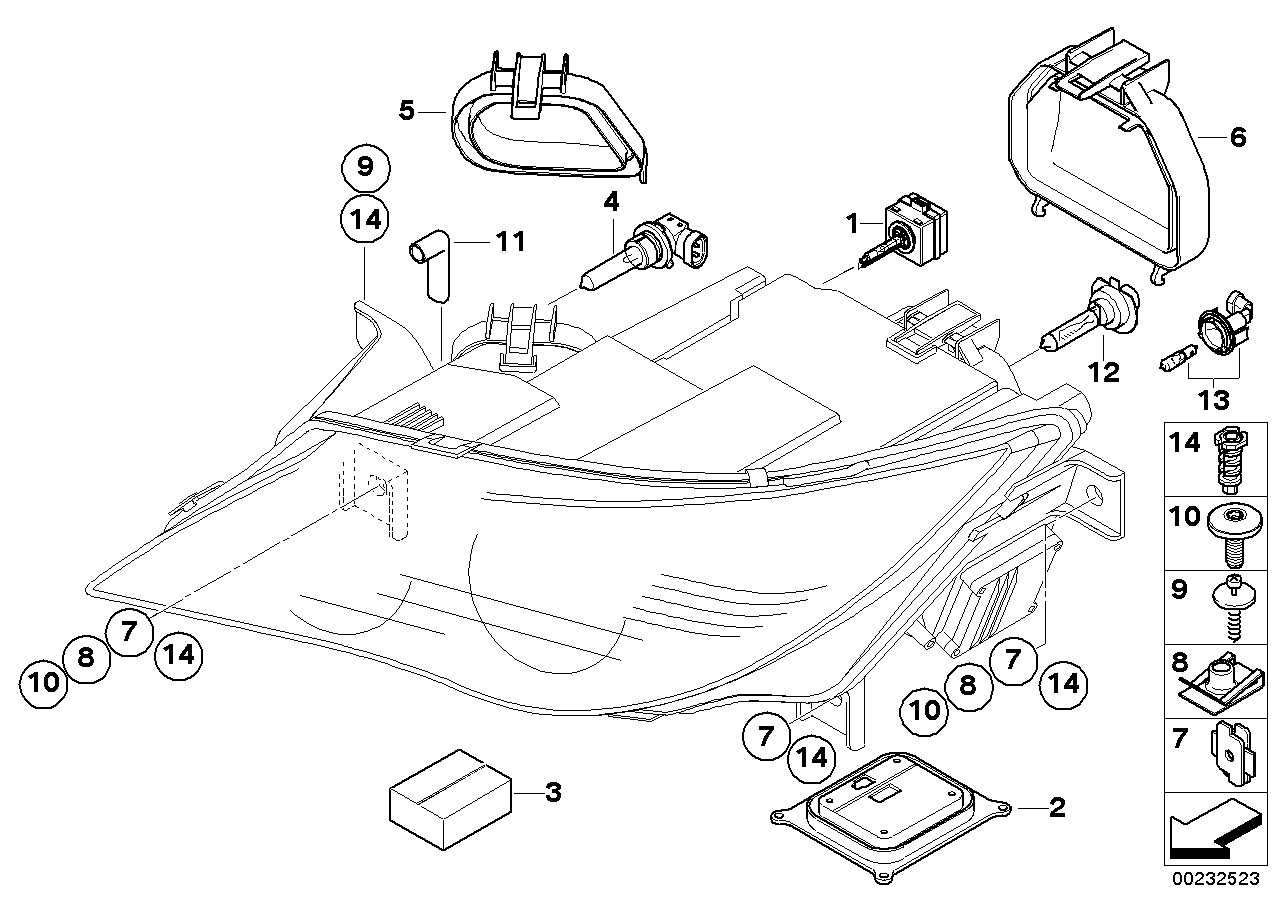 BMW 63217160782 - Glödlampa, dimstrålkastare xdelar.se