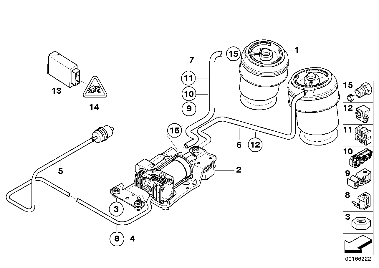 BMW 37126790080 - Luftfjäder, hjulupphängning xdelar.se