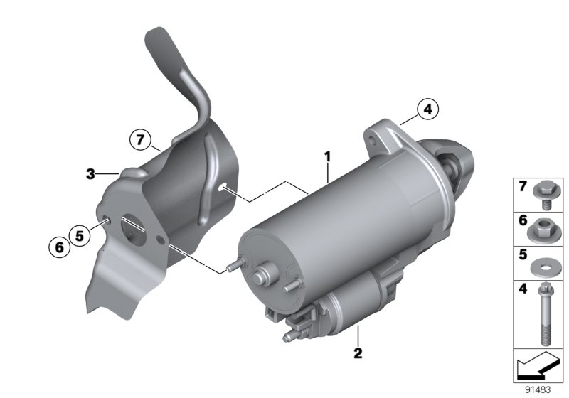 BMW 12417579155 - Startmotor xdelar.se