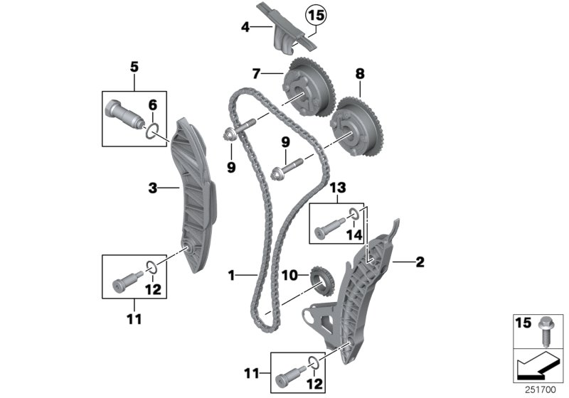 BMW 11 31 7 631 972 - Transmissionskedjesats xdelar.se