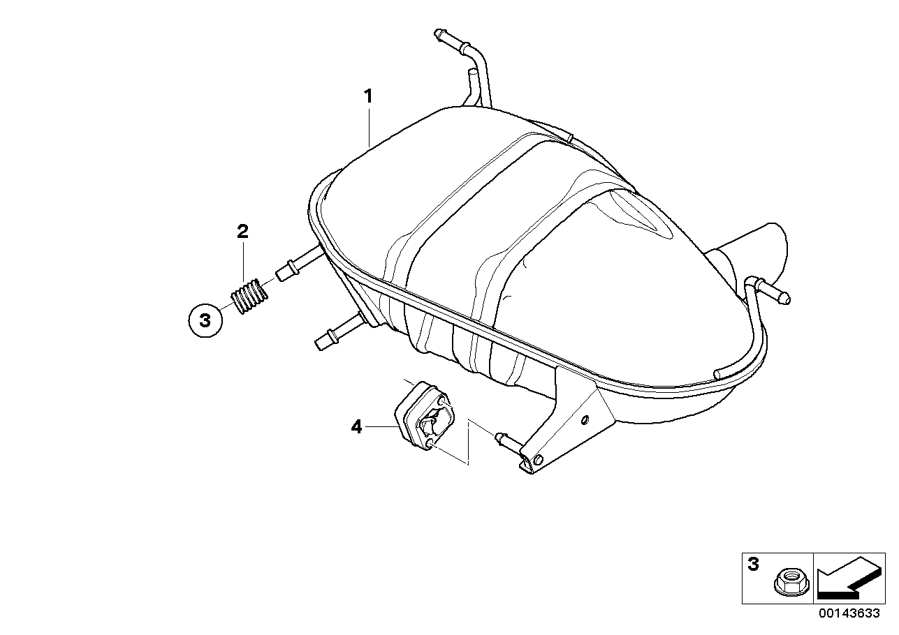 BMW 18 30 7 790 610 - Fjäder, ljuddämpare xdelar.se