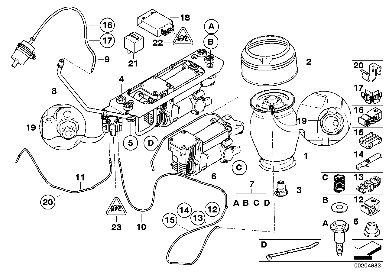 BMW 37126765603 - Luftfjäder, hjulupphängning xdelar.se