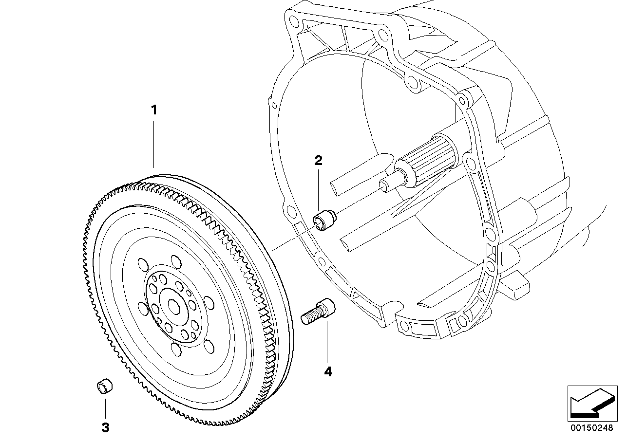 BMW 11 22 7 805 708 - Skruvsats, svänghjul xdelar.se