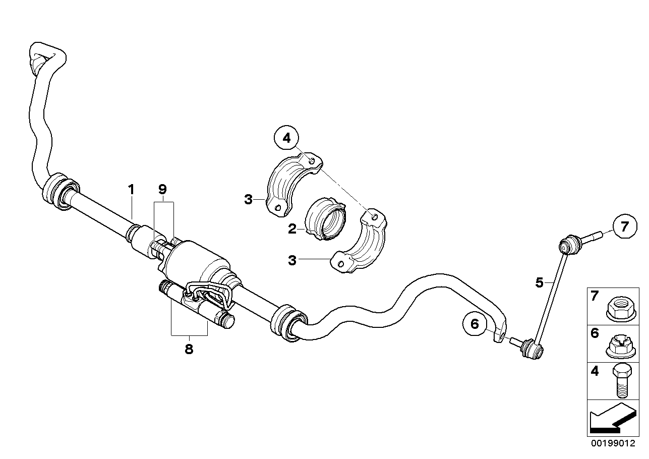 BMW 37 11 6 859 653 - Länk, krängningshämmare xdelar.se