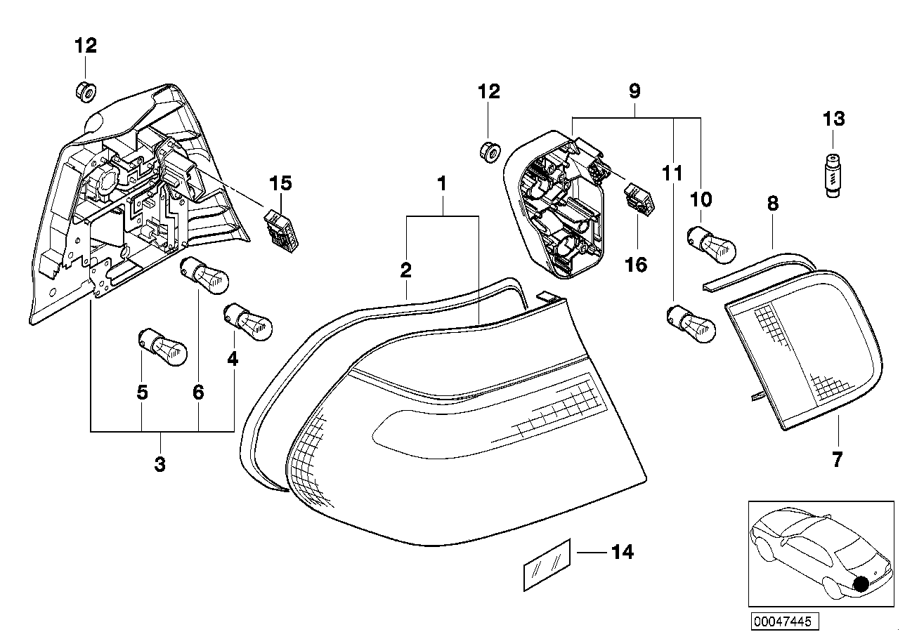 BMW 63 21 7 160 791 - Glödlampa, blinker xdelar.se