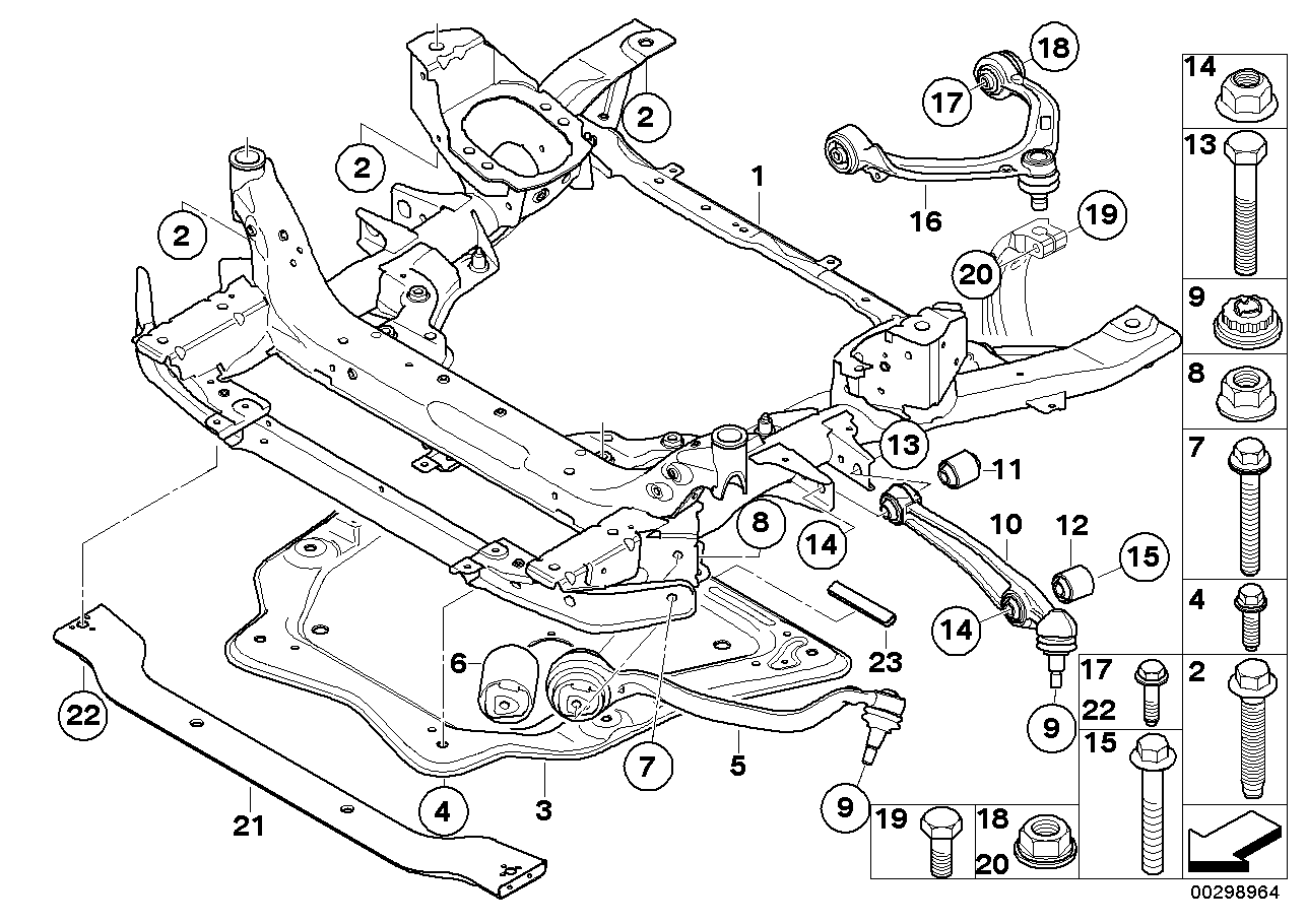 BMW 07 11 9 905 862 - Reparationssats, hjulupphängning xdelar.se