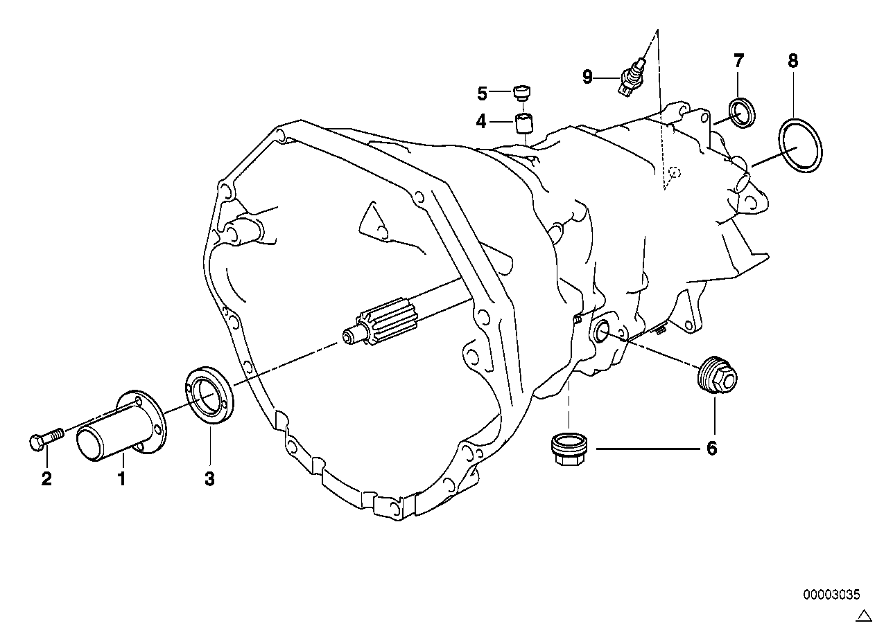 BMW 23121228493 - Oljetätningsring, manuell transmission xdelar.se