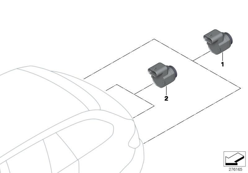 BMW 66212180144 - Sensor, parkeringshjälp xdelar.se