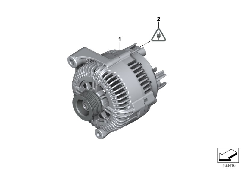 Mini 12 31 7 543 083 - Remskiva, generator xdelar.se