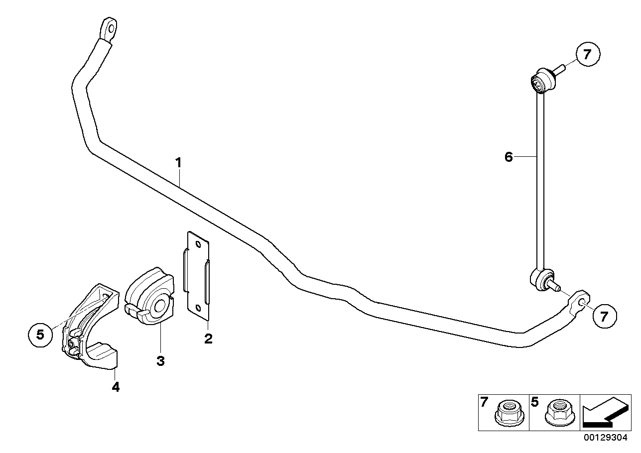 BMW 31 35 6 763 267 - Bussning, krängningshämare xdelar.se