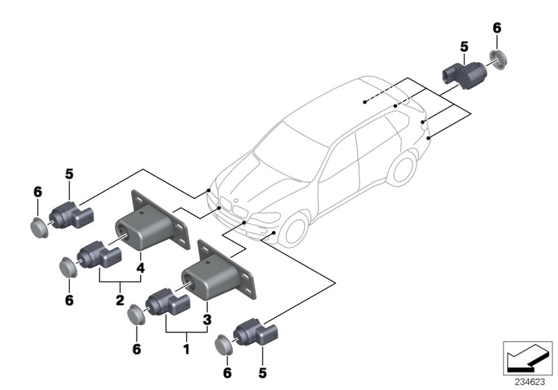 BMW 66 20 9 142 220 - Sensor, parkeringshjälp xdelar.se