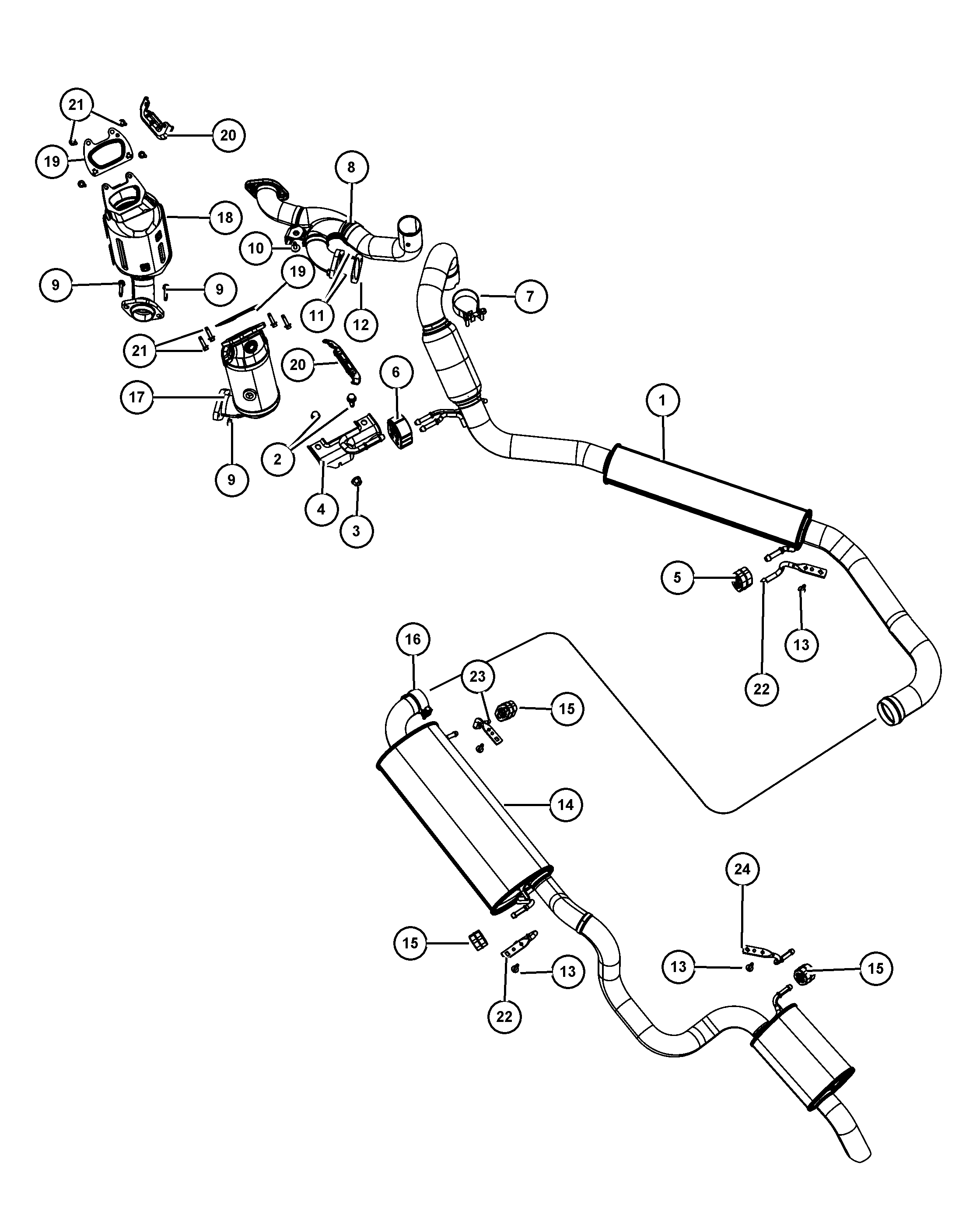 Chrysler 68093 232AA - Packning, avgasgrenrör xdelar.se