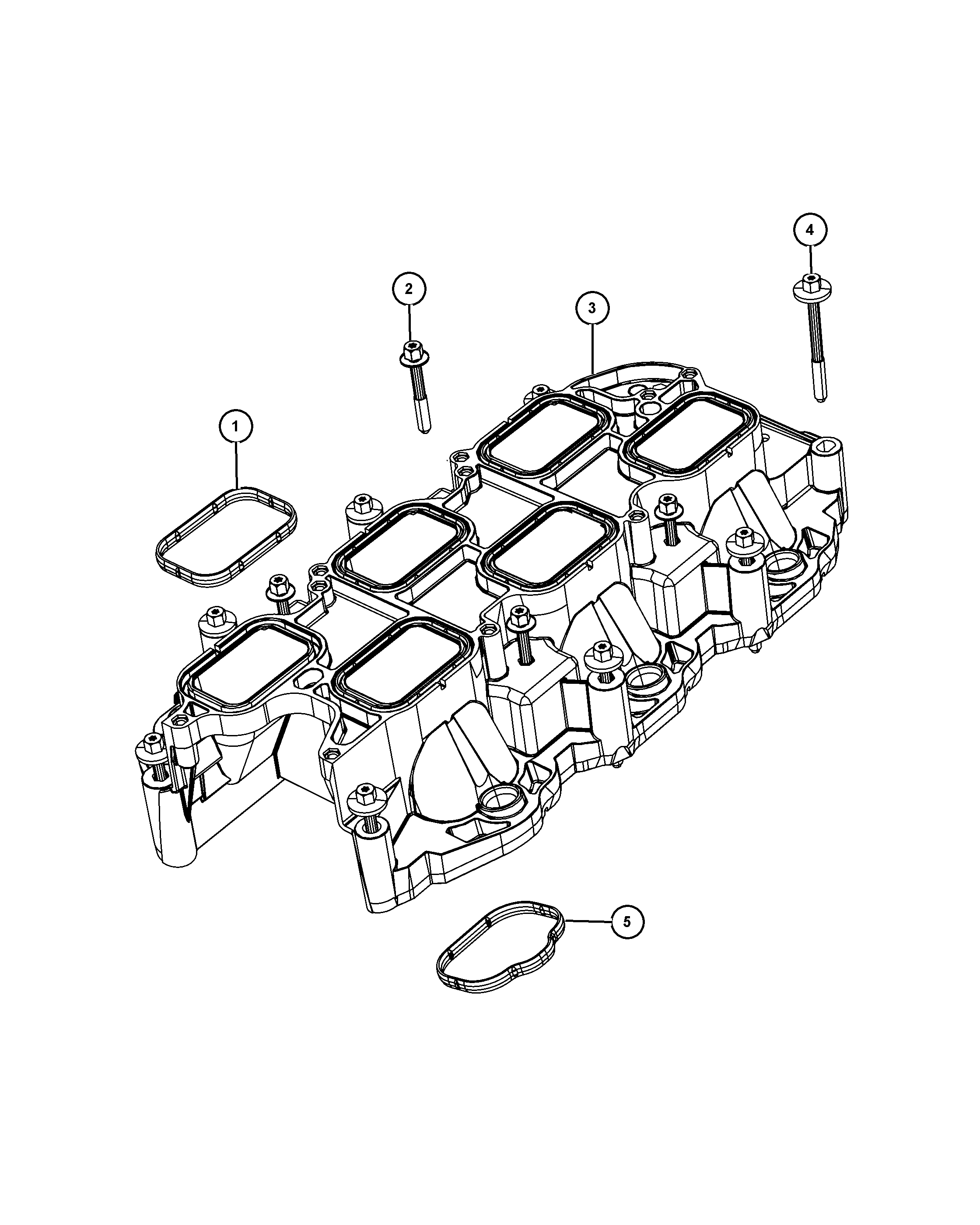 Chrysler 5184 562AC - Packning, insugsgrenrör xdelar.se